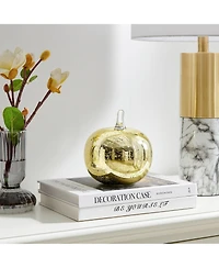 Danya B Alloya 2 Piece Apple and Pear Glass Sculpture Set