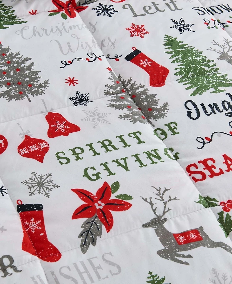 Linery & Co. All-Season Printed Down Alternative Comforter Set