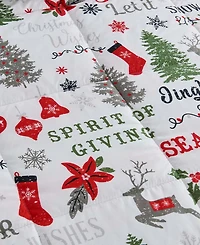 Linery & Co. All-Season Printed Down Alternative Comforter Set