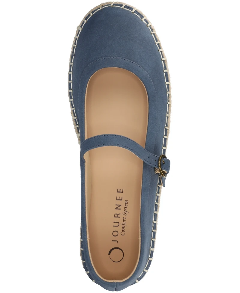 Journee Collection Women's Kenzie Round Toe Espadrille Flats
