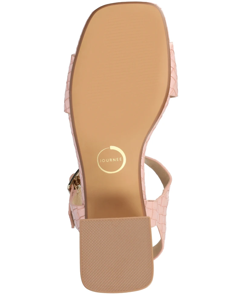 Journee Collection Women's Shaina Open Toe Sandals