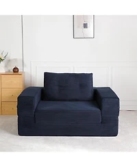 Aostirmotor Compression Dog Sofa Bed Modern Floor Couch With Pillow for Living Room Bedroom