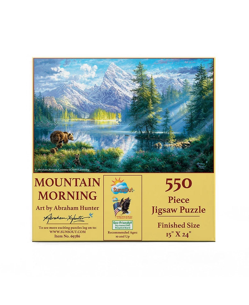 SunsOut Mountain Morning 550 piece Jigsaw Puzzle for Adults