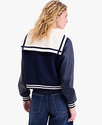 On 34th Women's Sailor-Collar Varsity Jacket, Macy's Exclusive