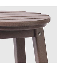 WestinTrends 24" Hdpe Outdoor Patio Round Counter Height Bar Stool