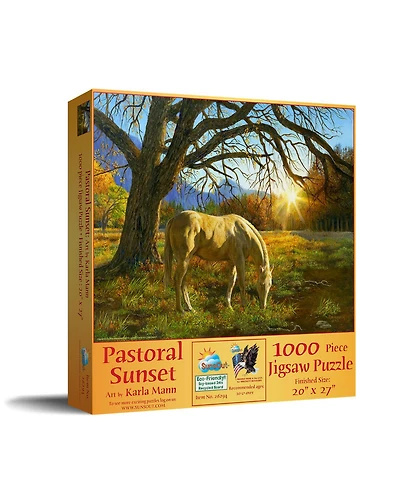 SunsOut Pastoral Sunset 1000 piece Jigsaw Puzzle for Adults