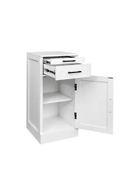 Streamdale Furniture Modular Wine Bar Hutch Cabinet (White