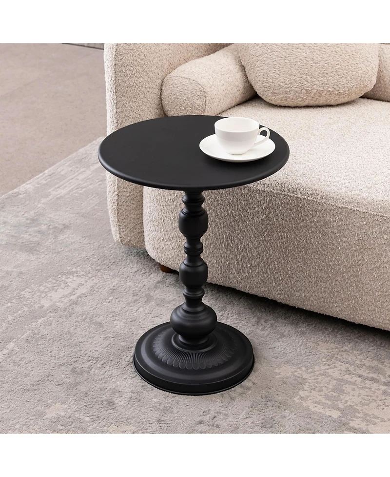 Streamdale Furniture Vintage Metal Round Side Table