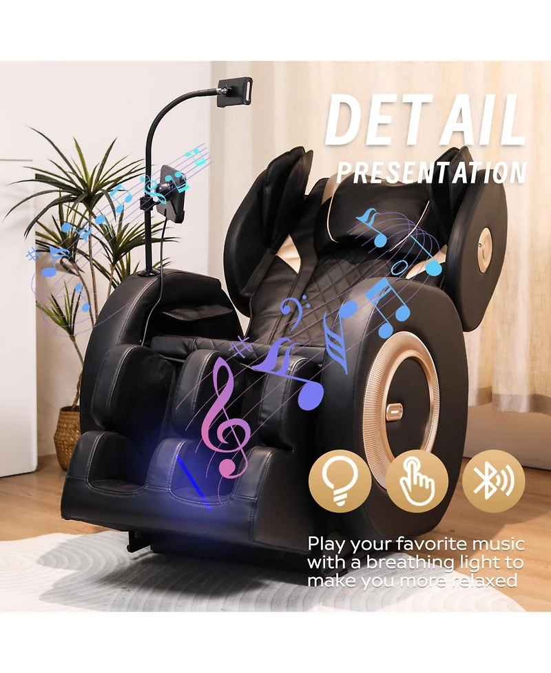 Streamdale Furniture Massage Chair Recliner with Zero Gravity with Full Body Air Pressure