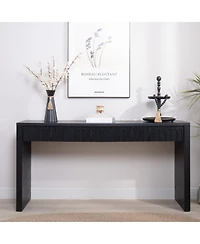 Streamdale Furniture Modern Black Console Table with 4 Drawers – 59.2" Entryway Table with Storage