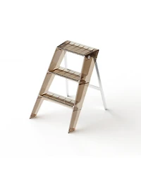 Streamdale Folding Ladder Stool - Brown, Multi-Functional, Anti-Slip
