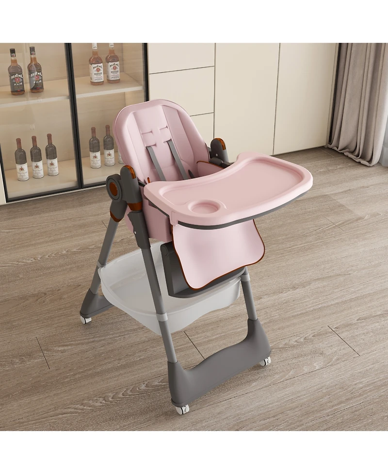 Streamdale Furniture Adjustable Baby High Chair - Portable Feeding Seat