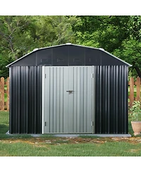 Streamdale Furniture 10'x12' Metal Storage Shed with Lockable Doors