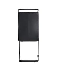 Streamdale Furniture Streamdale Pu Leather Dining Chair Set of 2