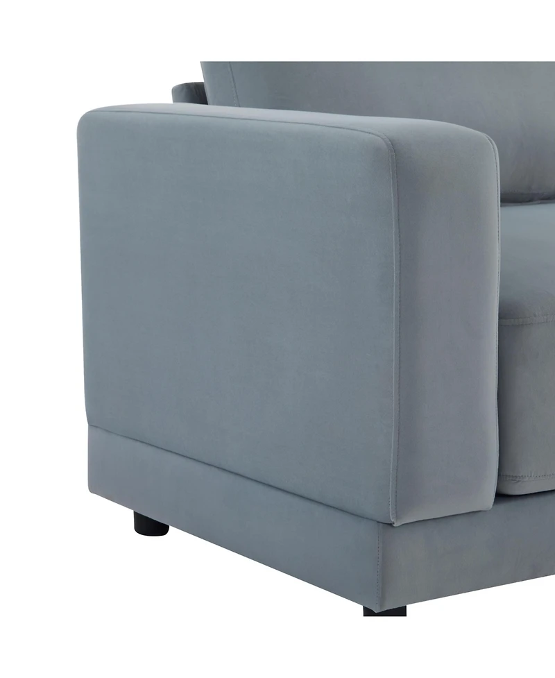 Streamdale Furniture 81" Modern Sofa - Deep Cushions & Wooden Legs