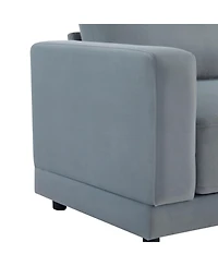 Streamdale Furniture 81" Modern Sofa - Deep Cushions & Wooden Legs
