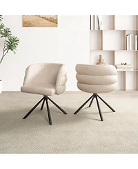 Streamdale Furniture Swivel Upholstered Chairs (Set of 2