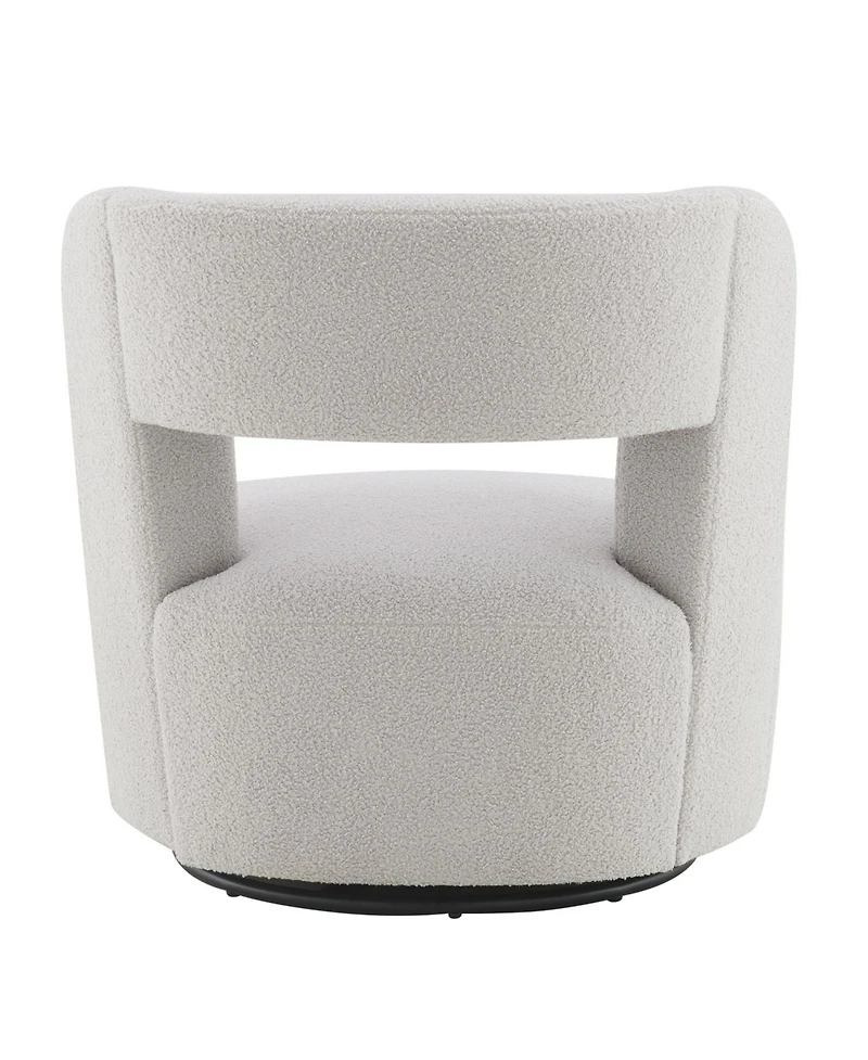 Streamdale Furniture Teddy Fabric Swivel Accent Chair for Living Room Bedroom