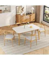 Streamdale Furniture Mid-Century 5-Piece Dining Set