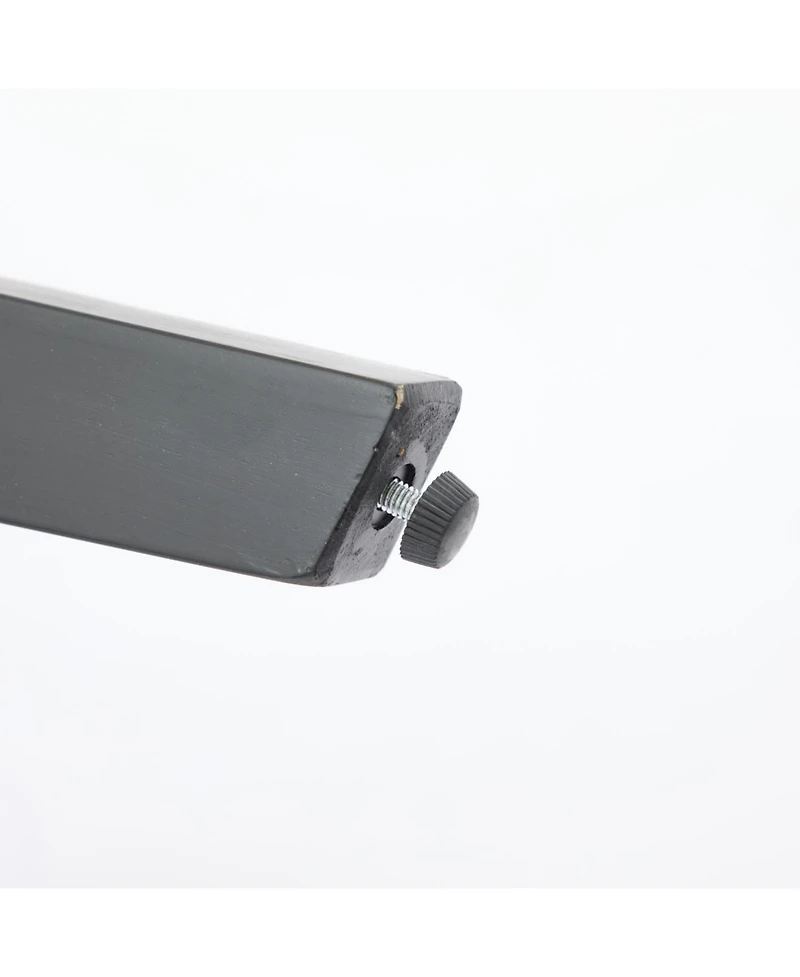 Streamdale Furniture Light Blue Velvet Swivel Bar Stools, Button Tufted, Wood Legs, Set of 2