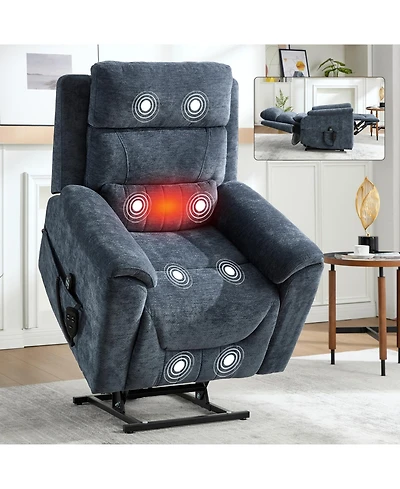Streamdale Furniture Power Lift Recliner w/ Massage & Heat