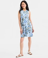 Style & Co Women's Printed Sleeveless Knit Dress, Macy's Exclusive
