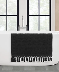 French Connection Nellore Fringe Cotton Bath Rug, 26" x 49"