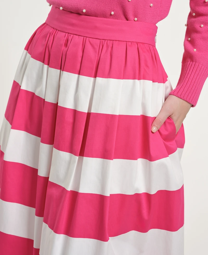 Isaac Mizrahi Women's Printed Maxi Skirt