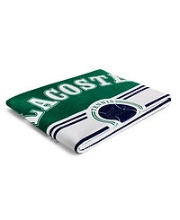 Lacoste Single Badge Cotton Beach Towel, 36" x 72"