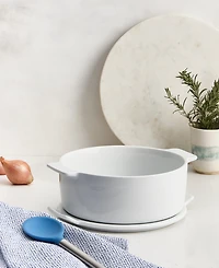 The Cellar James Ceramic Vegetable Bowl With Lid, Macy's Exclusive