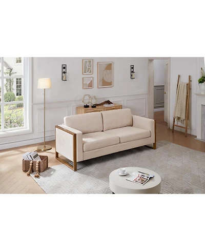 Streamdale + 79" Solid Wood Modern Design Sofa