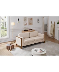 Streamdale + 79" Solid Wood Modern Design Sofa