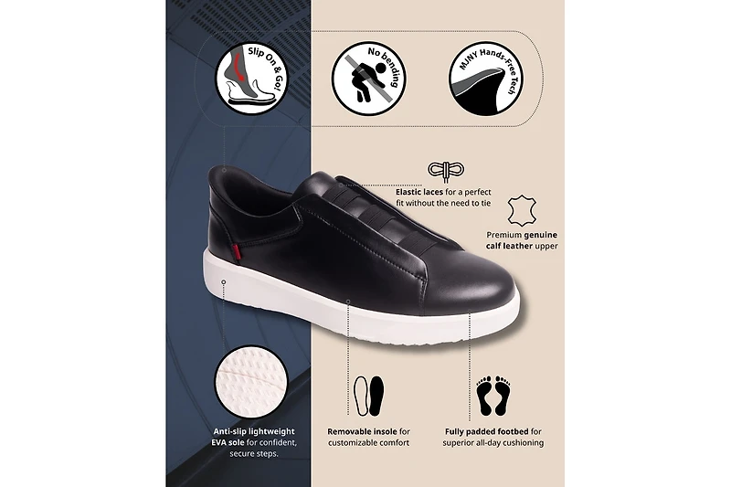 Marc Joseph New York Men's Allen St Hands-Free Slip On Technology Lightweight Sneakers