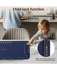 Cowsar Warming Mat for Food, 3-Temp Electric Warmer (140/176/212°F), 250W Low Energy, Auto Shut-Off & Child Safety Lock, Portable Roll-Up Silicon