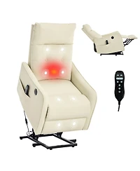Sumyeg Power Lift Recliner Chair with Massage Heavy Duty Motion Mechanism and One Usb for Charging