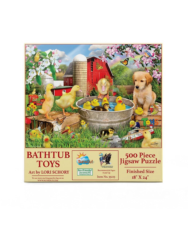 SunsOut Bathtub toys 500 piece Jigsaw Puzzle for Adults