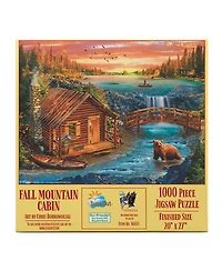 SunsOut Fall Mountain Cabin 1000 piece Jigsaw Puzzle for Adults
