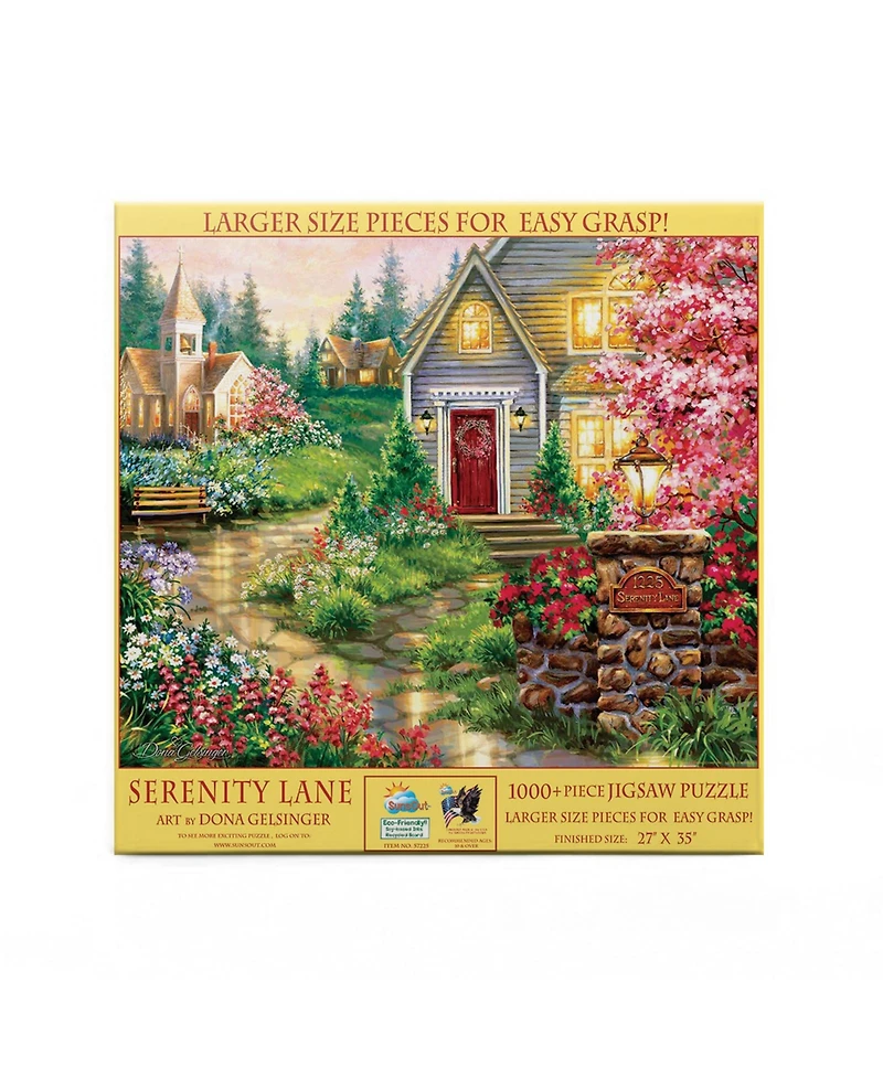 SunsOut Serenity Lane 1000 piece Jigsaw Puzzle for Adults Large Pieces