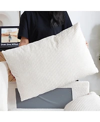 Streamdale Furniture 64.5" 3-in-1 Sleeper Sofa with Pullout Bed, Pillows, Pockets