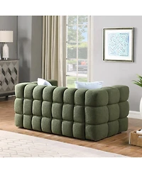 Streamdale Furniture Olive Green Boucle 2-Seater Sofa