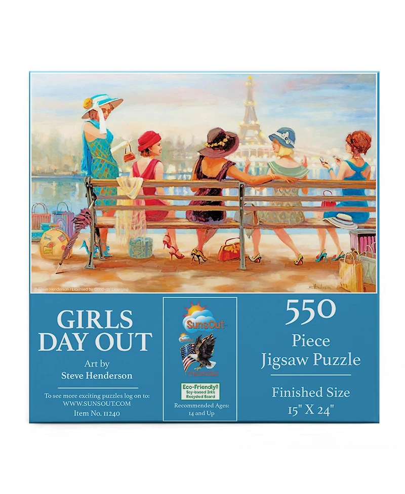 SunsOut Girls Day Out 550 piece Jigsaw Puzzle for Adults