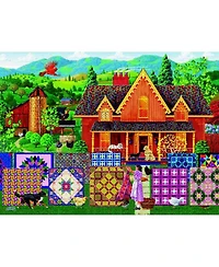 SunsOut Morning Day Quilt 1000 piece Jigsaw Puzzle for Adults Mothers Day