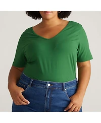 Universal Standard Plus Size Double V Tee