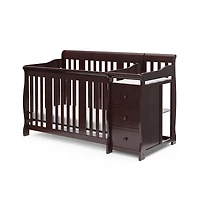 Storkcraft Portofino 4-in-1 Convertible Crib and Changer - Espresso
