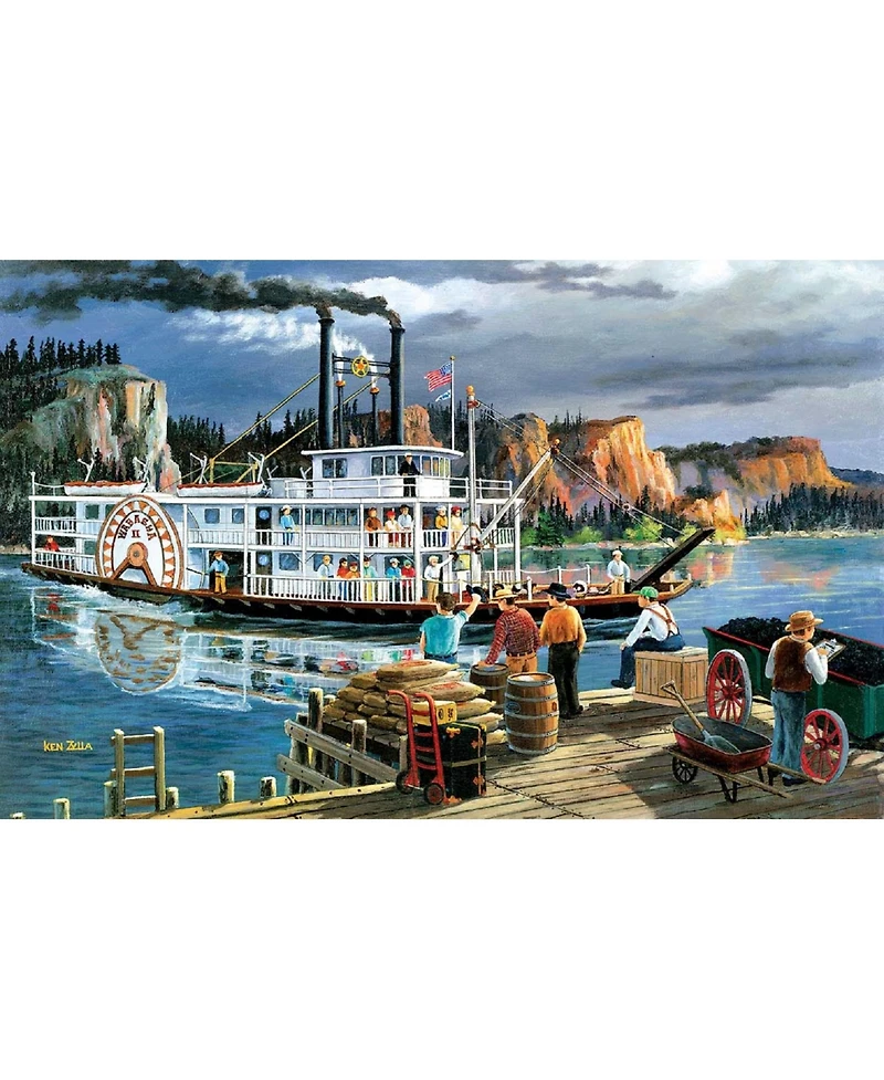 SunsOut Riverboat 550 piece Jigsaw Puzzle for Adults