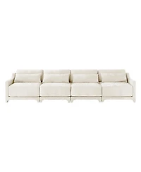 Streamdale Furniture Solid Wood Chenille Lumbar Pillow Sofa