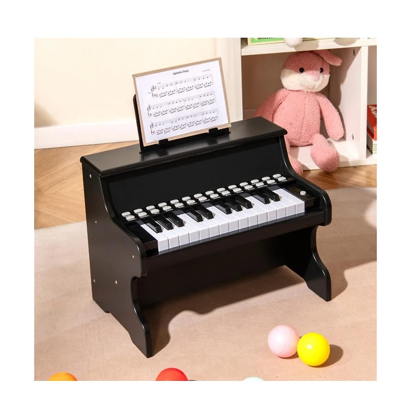 Hongge Kids Digital Piano Keyboard with Lighted Teaching Mode and Musical Play Features