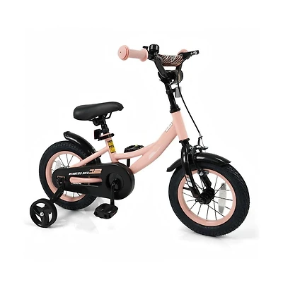 Hongge Kids Training Bike with Adjustable Seat Dual Brake System and Rubber Tires