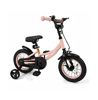 Hongge Kids Training Bike with Adjustable Seat Dual Brake System and Rubber Tires