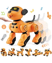 Hongge Rc Robot Dog Toy with Voice Touch and Dance Modes